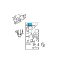 OEM Dodge Charger Relay And Bracket Diagram - 56007078AB