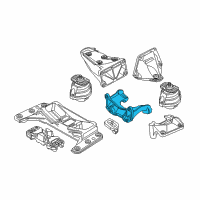 OEM BMW 528i Gearbox Supporting Bracket Diagram - 22-31-6-776-523