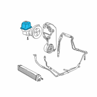 OEM 2006 GMC Envoy XL Reservoir Kit, P/S Fluid Diagram - 88963627