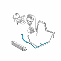 OEM GMC Envoy XL Upper Return Hose Diagram - 26087520