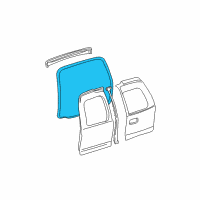 OEM 2001 Chevrolet Suburban 2500 Weatherstrip Diagram - 15174842