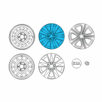 OEM 2014 Kia Forte5 Wheel Assembly-Aluminum Diagram - 52910A7350