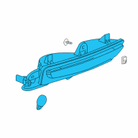 OEM Cadillac Back Up Lamp Diagram - 20847473