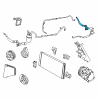 OEM Mercury Sable Hose & Tube Assembly Diagram - JU2Z-19D734-F