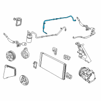 OEM Mercury Sable AC Hose Diagram - YF1Z-19835-AA