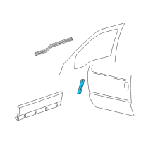 OEM Ford Excursion Edge Guard Diagram - YC3Z-7820910-AA