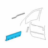 OEM 2004 Ford Excursion Cladding Diagram - 2C7Z-7810176-BPTM