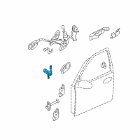 OEM 2006 Kia Sedona Door Key Sub Set, Left Diagram - 819704DA00