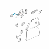 OEM 2006 Kia Sedona Cable Assembly-Front Door S/L Diagram - 813914D000