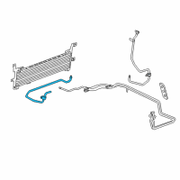 OEM 2011 Cadillac CTS Cooler Pipe Diagram - 25876665