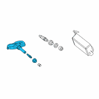 OEM Lexus ES350 Tire Pressure Balancer Valve Sub-Assembly Diagram - 42607-0E020