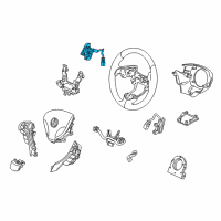 OEM 2016 Acura ILX Switch Assembly, Driver Side Paddle Shift (Premium Black Metallic) Diagram - 78561-TK4-A02ZB