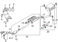 OEM 2021 Kia Sorento Panel-Heat Protector Diagram - 28795P2000