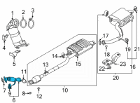 OEM Hyundai Santa Cruz Muffler Assy-Front Diagram - 28610-S2750