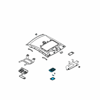 OEM 2000 Nissan Sentra Lamp Assembly-Room Diagram - 26410-3Z812