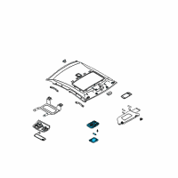 OEM 2001 Nissan Altima Lamp Assembly-Room Diagram - 26410-3Z812