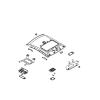 OEM 2011 Nissan Maxima Bulb-Vanity Mirror Diagram - 96415-1Z300