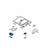 OEM 2005 Nissan Altima Lamp Assembly-Map Diagram - 26430-ZB010