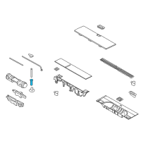 OEM 2016 Lincoln Navigator Utility Tray Nut Diagram - -W712216-S437