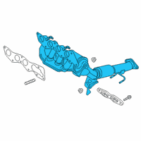 OEM 2019 Ford Transit Connect Manifold With Converter Diagram - KV6Z-5G232-E