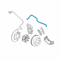 OEM 2007 GMC Sierra 2500 HD Classic Hose Asm, Front Brake Diagram - 19150637