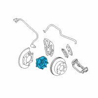 OEM 2006 Chevrolet Silverado 1500 HD Front Wheel Bearing (W/ Brg & Whl Spd Sen) Diagram - 84356639