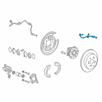 OEM Honda CR-V Hose Set, Right Rear Diagram - 01466-T0A-A01