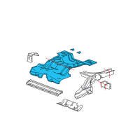 OEM 2010 Pontiac G6 Panel Asm-Rear Compartment Front Diagram - 15299685