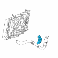 OEM 2008 Chrysler PT Cruiser Hose-INTERCOOLER To Throttle Bod Diagram - 4891478AA