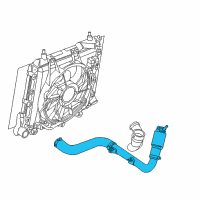OEM Chrysler Hose-TURBOCHARGER To Inter COOLE Diagram - 4891605AA