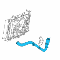 OEM Chrysler PT Cruiser Hose-TURBOCHARGER To Inter COOLE Diagram - 4891605AA