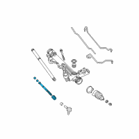 OEM 2005 Ford Freestar Inner Tie Rod Diagram - 3F2Z-3280-AA