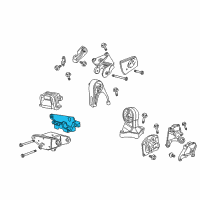 OEM 2001 Chrysler Sebring Bracket-Engine Mount Diagram - 4892063AA