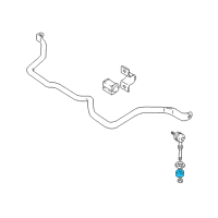 OEM 2003 Chevrolet Tracker Insulator, Front Stabilizer Shaft Link Diagram - 96057770