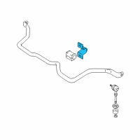 OEM 2000 Chevrolet Tracker Stabilizer Bar Bracket Diagram - 91174730