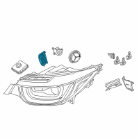 OEM 2016 BMW i3 Led Module, Right Diagram - 63-11-7-396-332