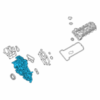 OEM Hyundai Genesis Cover-Timing Chain, Lower Diagram - 21351-3FAA0