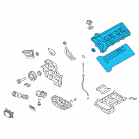 OEM 2014 Hyundai Genesis Cover Assembly-Rocker, RH Diagram - 22420-3F400