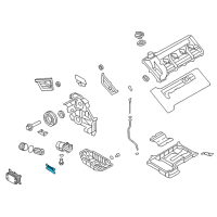 Genuine Chevrolet Camaro Oil Cooler Gasket diagram