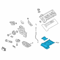 OEM 2010 Hyundai Genesis Pan Assembly-Engine Oil, Upper Diagram - 21520-3F000