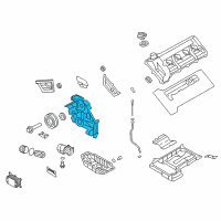 OEM Hyundai Cover-Timing Chain, Lower Diagram - 21351-3F000