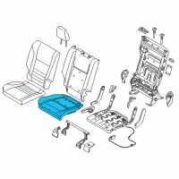 OEM 2017 Ford C-Max Seat Cushion Pad Diagram - CJ5Z-7863840-A