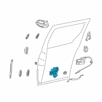 OEM 2005 Ford Freestar Latch Assembly Diagram - 5F2Z-17264A00-B