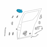 OEM 2005 Mercury Monterey Handle, Outside Diagram - 3F2Z-1726604-AAH