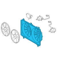 OEM 2011 Lexus GS450h Shroud, Fan Diagram - 16711-31340