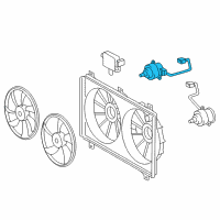 OEM Lexus Motor, Cooling Fan Diagram - 16363-31070