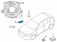 OEM BMW M235i xDrive Gran Coupe Occupant Detection Sensor Diagram - 65777943986