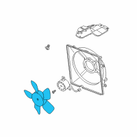 OEM 2004 Kia Sedona Fan Assembly-Cooling Diagram - 0K52Y15140