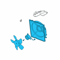 OEM 2004 Kia Sedona Fan Assembly-Cooling Diagram - 0K52Y15025B