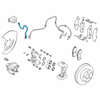 OEM 2014 Infiniti Q50 Hose Assy-Brake, Front Diagram - 46211-4HE0A